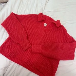 HOT pink freshman 1996 sweater collared